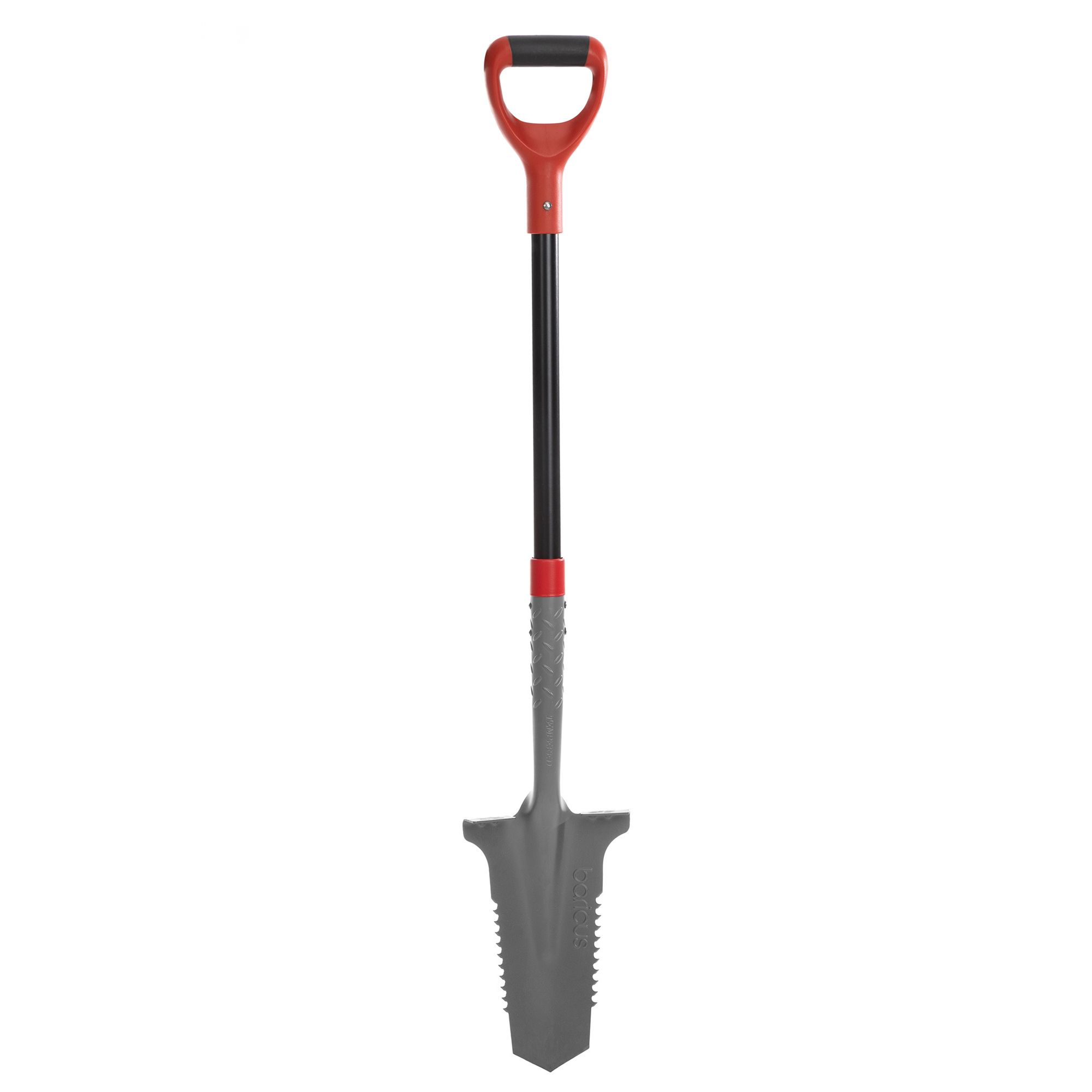 BARICUS Gartenspaten mit Wurzelsäge ca. 115x18x6cm 5J.Herstellergarantie