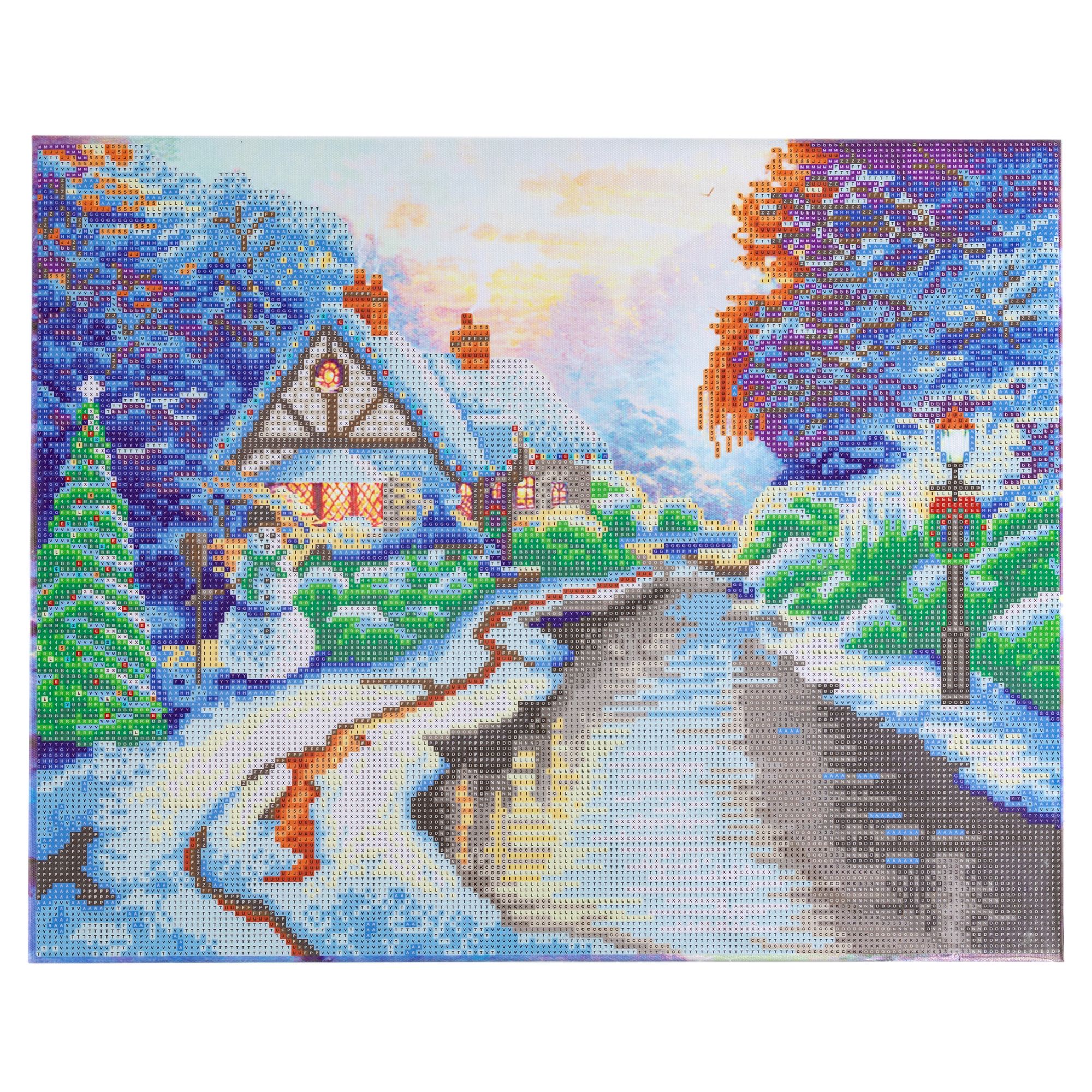 CRAFT BUDDY Diamond Painting Bild 40x50cm zum Nachlegen inkl. LED, 8tlg