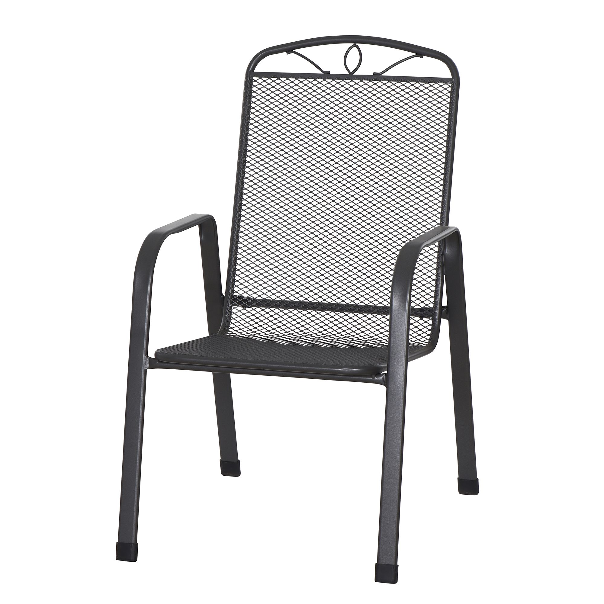 SIENA GARDEN Stapelsessel ELDA pulverbeschichteter Stahl, matt/anthrazit