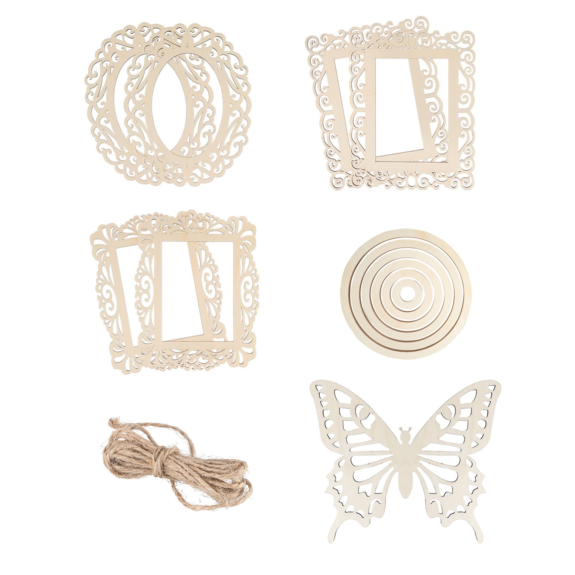 KARIN JITTENMEIER Club Artikel Kreativ-Set Holzrahmen 12tlg.