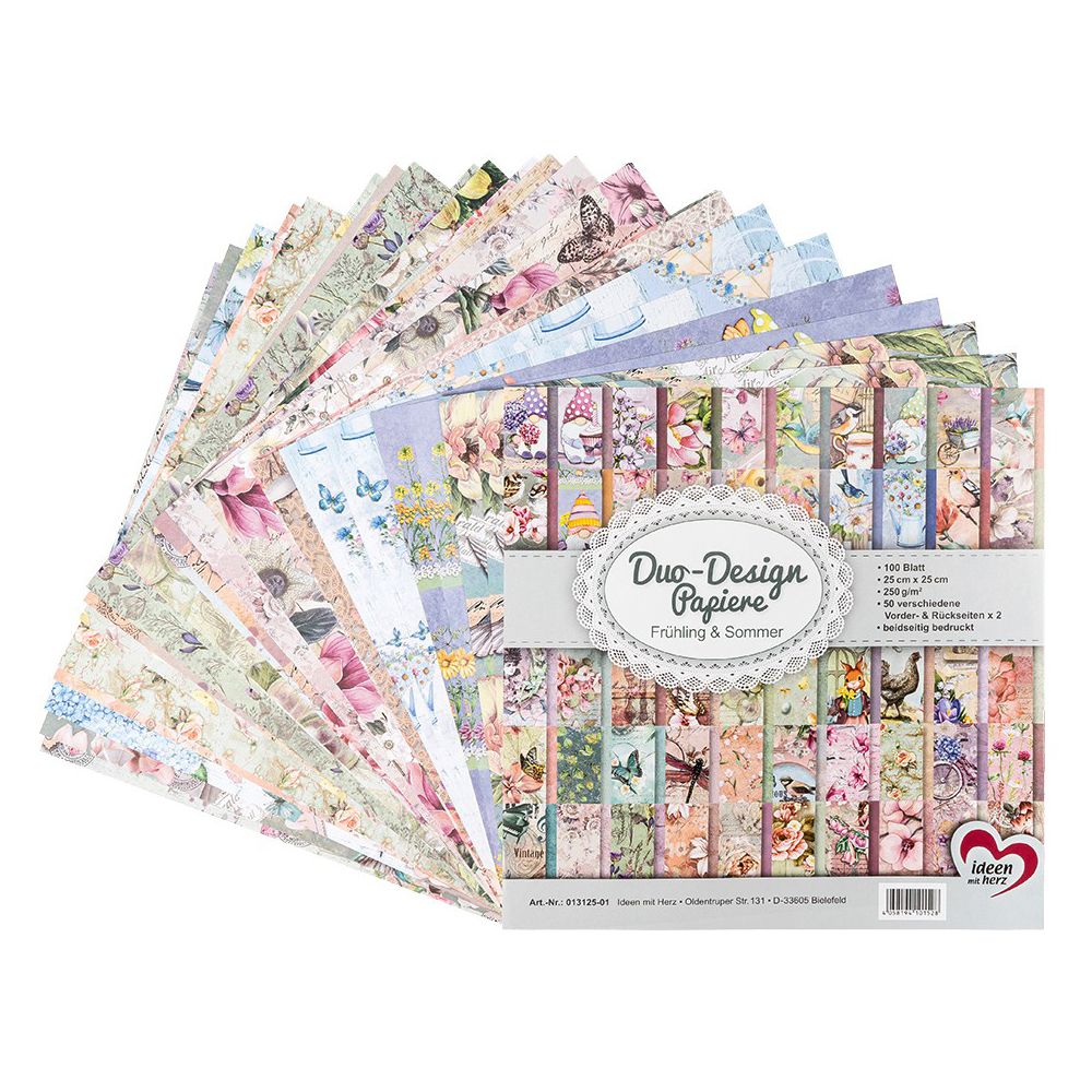 KARIN JITTENMEIER Kreativpapier-Set Duo Design Papiere & Vorlagen 11tlg.