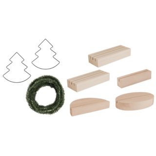 KARIN JITTENMEIER Kreativ-Set Holzständer & Metall-Tannen 8tlg.