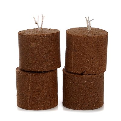 Feuerflamme Gartenfackel-Set aus Metall inkl. 4x Holzspänefackel H. ca