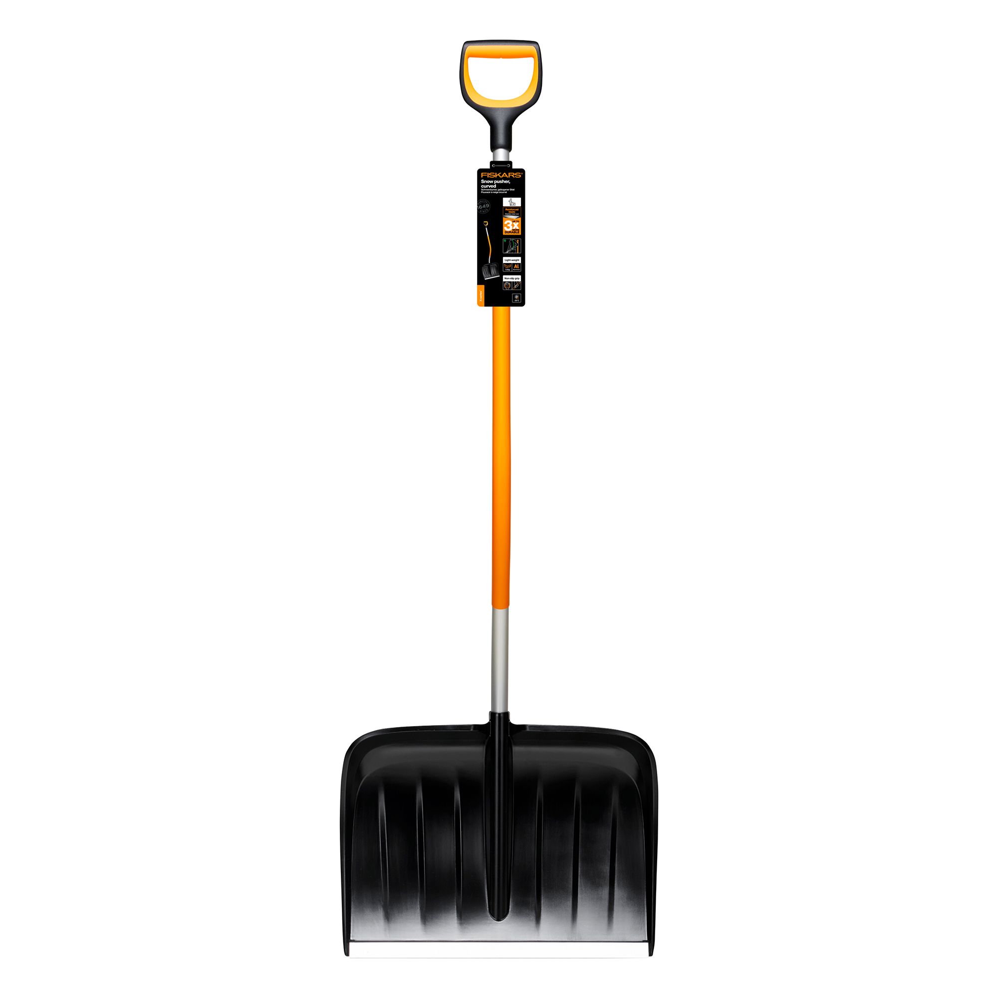 FISKARS® Xseries ErgoSchneeräumer rückenfreundliche Schneeschaufel