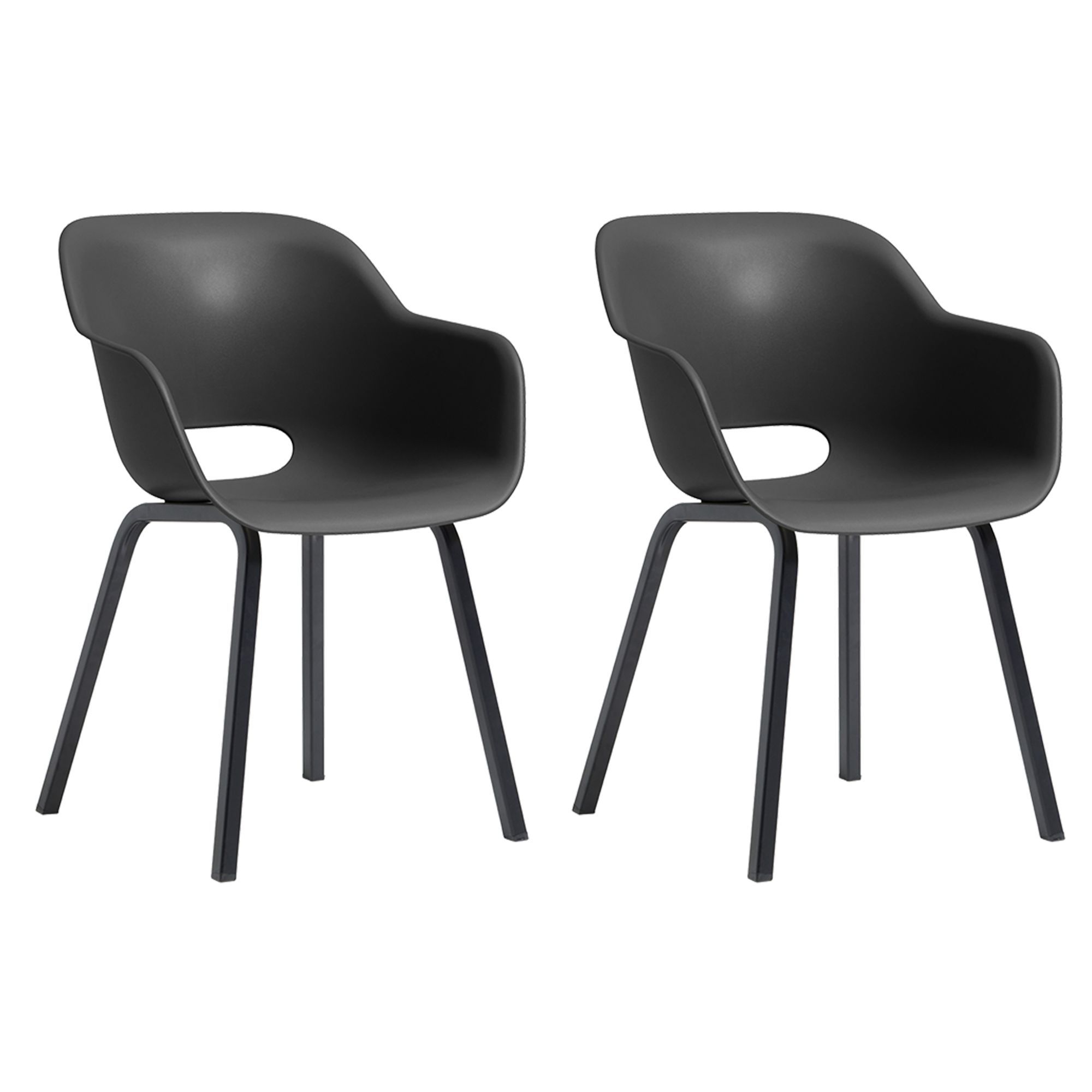 KETER® Schalenstuhl NOA mit Metallbeinen 2er Set outdoorgeeignet