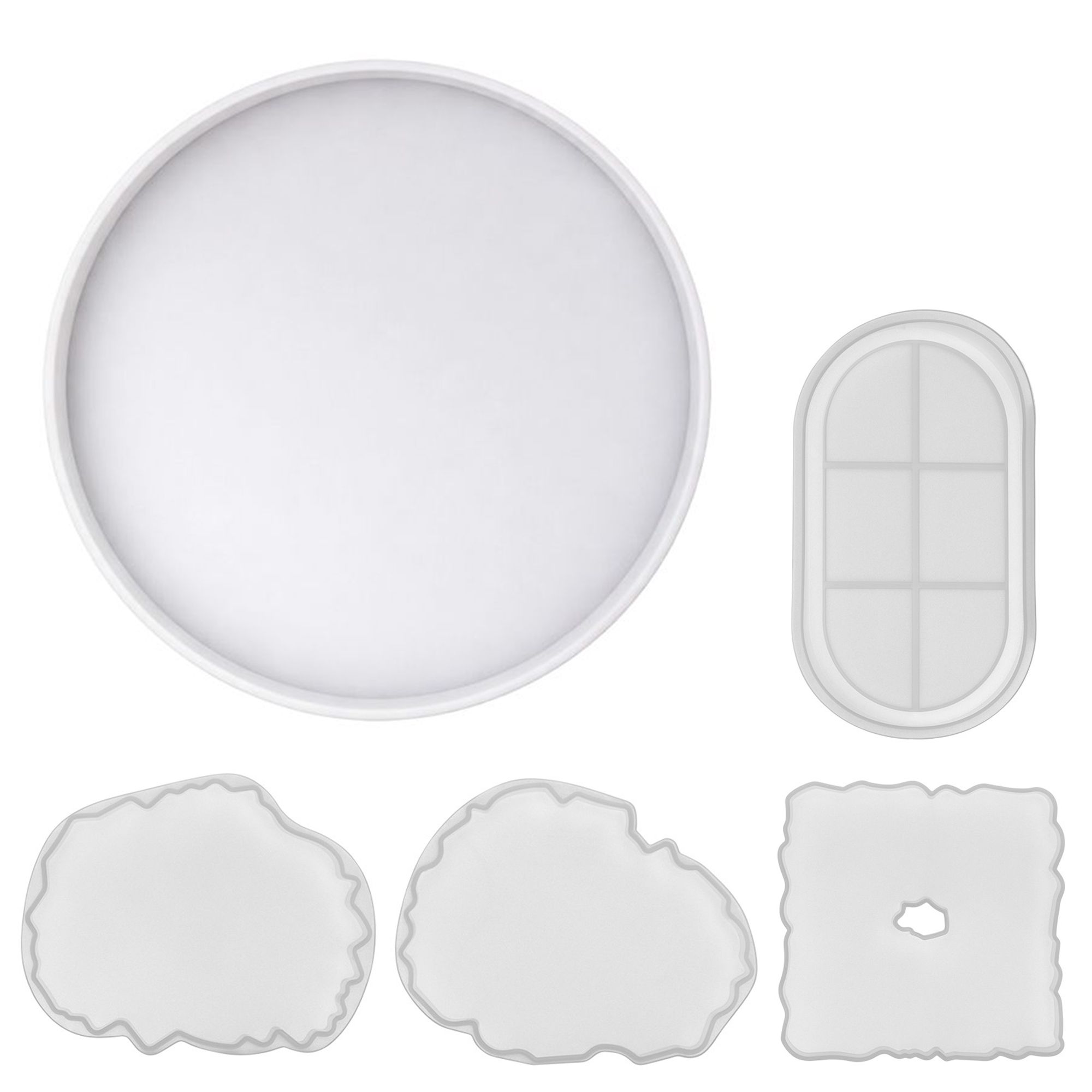 KARIN JITTENMEIER Kreativ-Set Silikonformen Tablett/Tischplatte 5tlg.