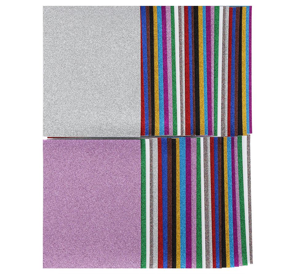 KARIN JITTENMEIER Kreativ-Set Glimmerpapier selbstklebend 60tlg.
