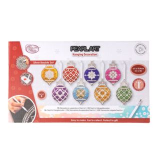 CRAFT BUDDY™ Diamond Painting Weihnachtskugeln mit Halbperlen 13tlg.
