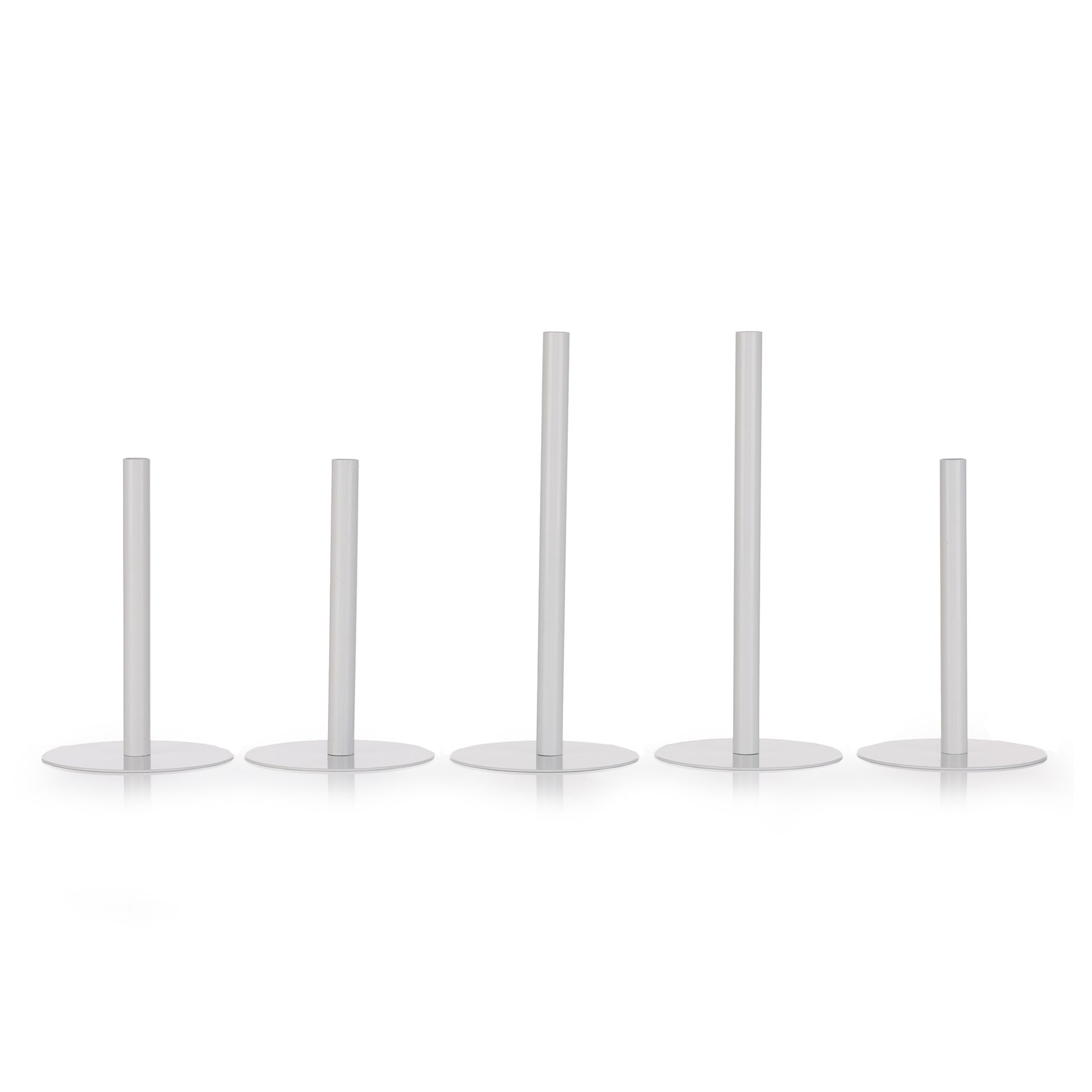 VIVANO DESIGN Magnet Vasen aus Edelstahl verschiedene Größen 5tlg.