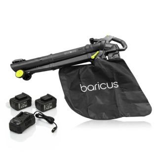 BARICUS Akku-Laubbläser & Sauger 2x 18V mit 35L Auffangsack 5J.Herstellergarantie