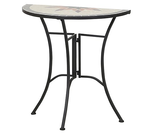 SIENA GARDEN Tisch STELLA Keramik-Tischplatte Stahlgestell 35,5x70x71,5cm