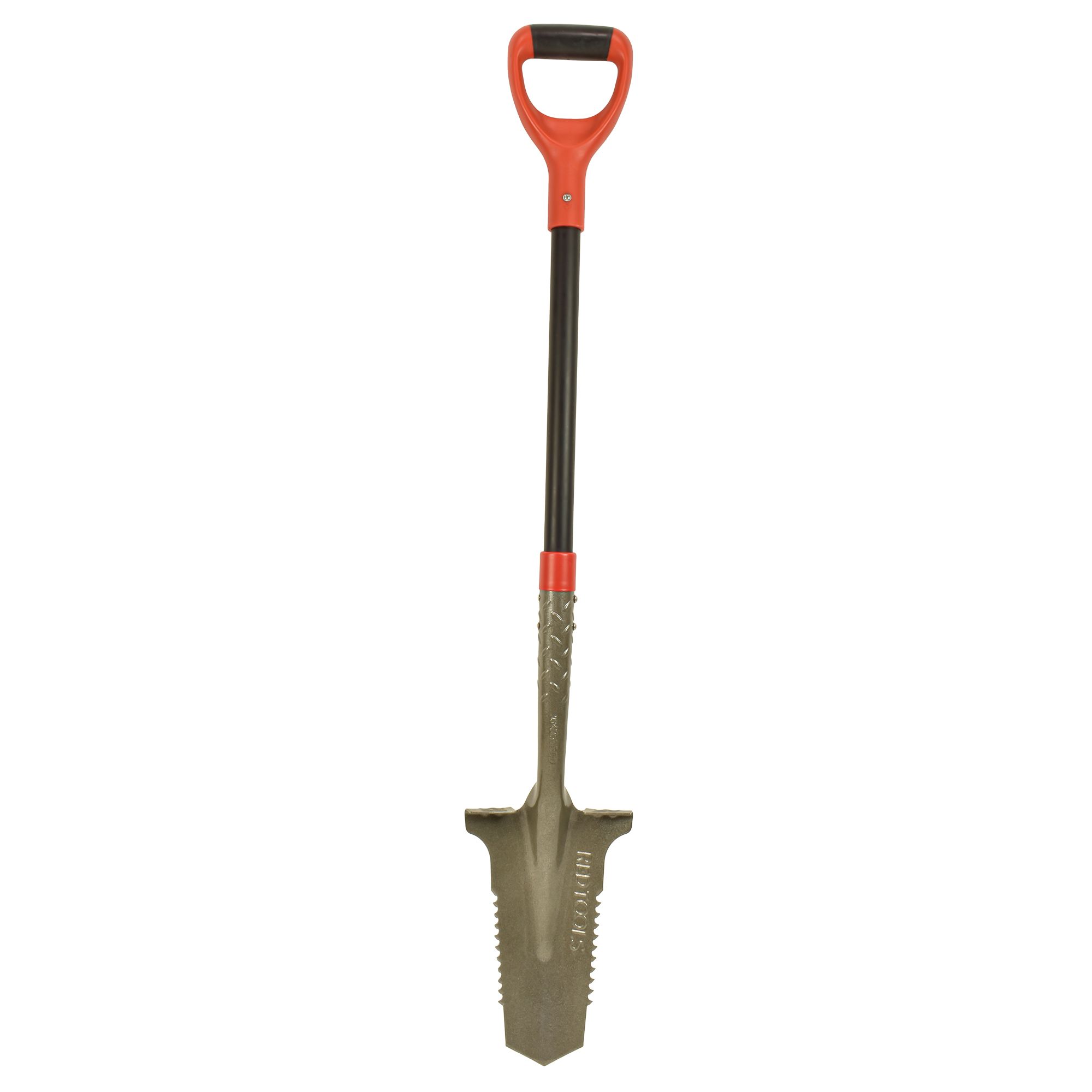 RED TOOLS Power Head Spaten seitliche Wurzelsäge Fiebeglas-Stiehl Länge ca. 115cm