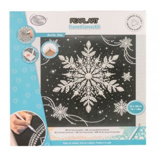 CRAFT BUDDY™ Diamond Painting-Set Bild 35x35cm auf Keilrahmen mit Halbperlen, 5tlg.