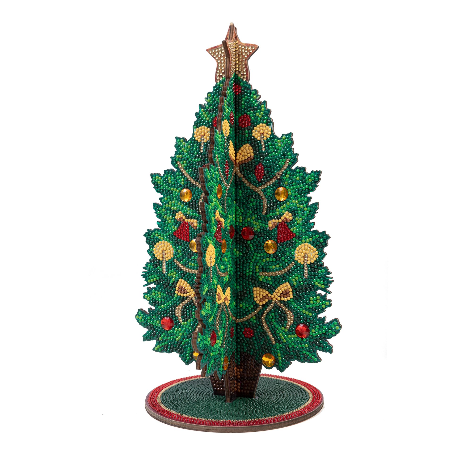 CRAFT BUDDY™ Diamond Painting-Set Weihnachtsbaum ca. 19x32cm 8tlg.