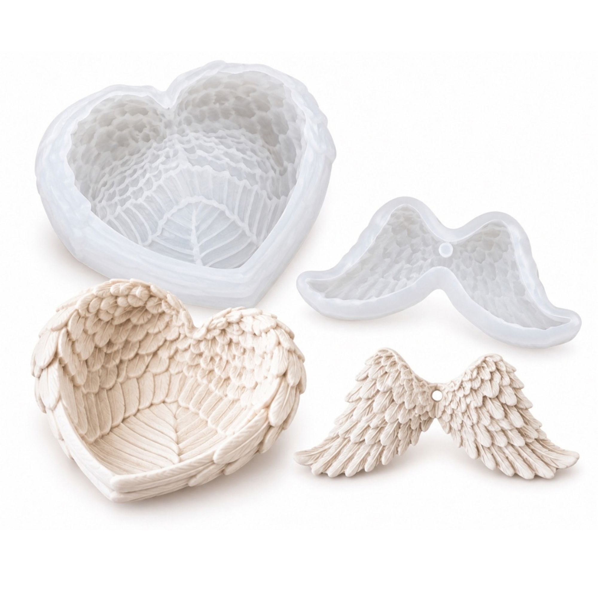 COLORBERRY Kreativ-Set Silikonformen Flügel 2tlg.