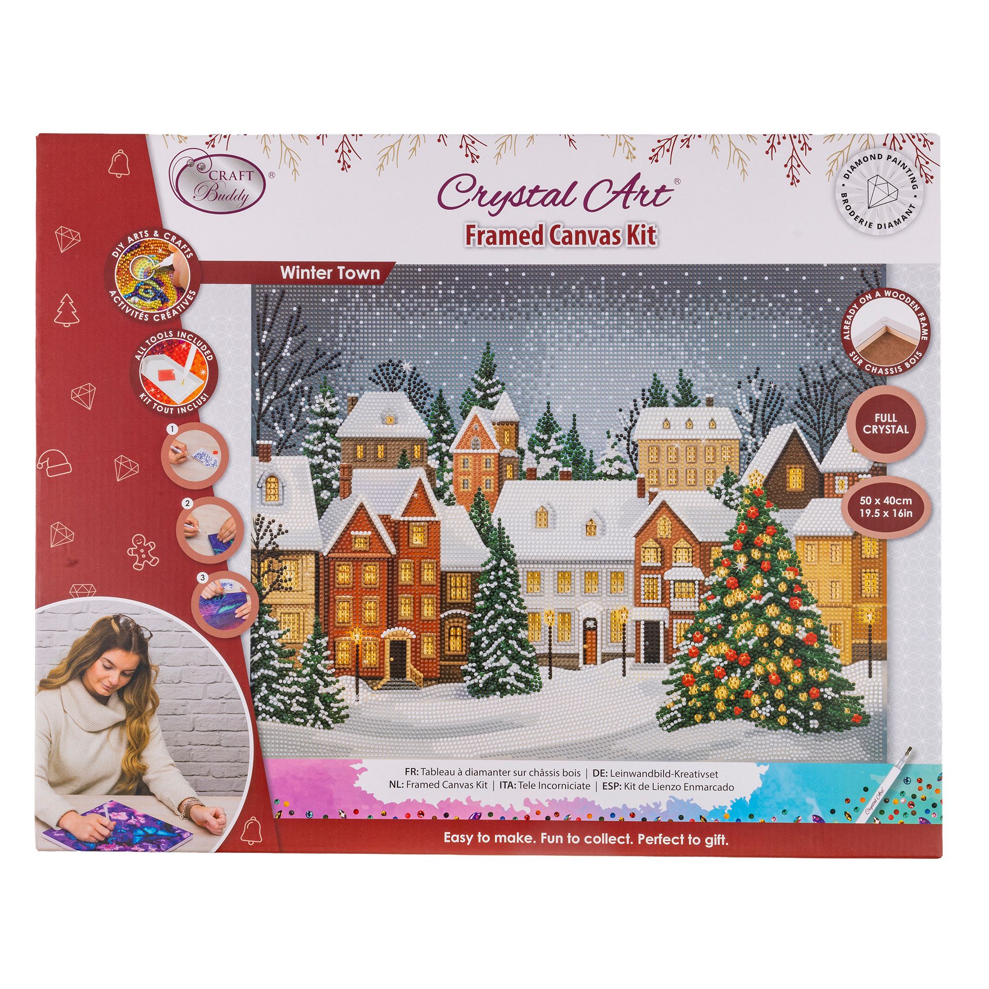 CRAFT BUDDY™ Diamond Painting Bild 40x50cm Winter 5tlg.