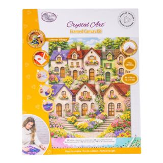 CRAFT BUDDY™ Diamond Painting Bild 40x50cm Häuser 5tlg.