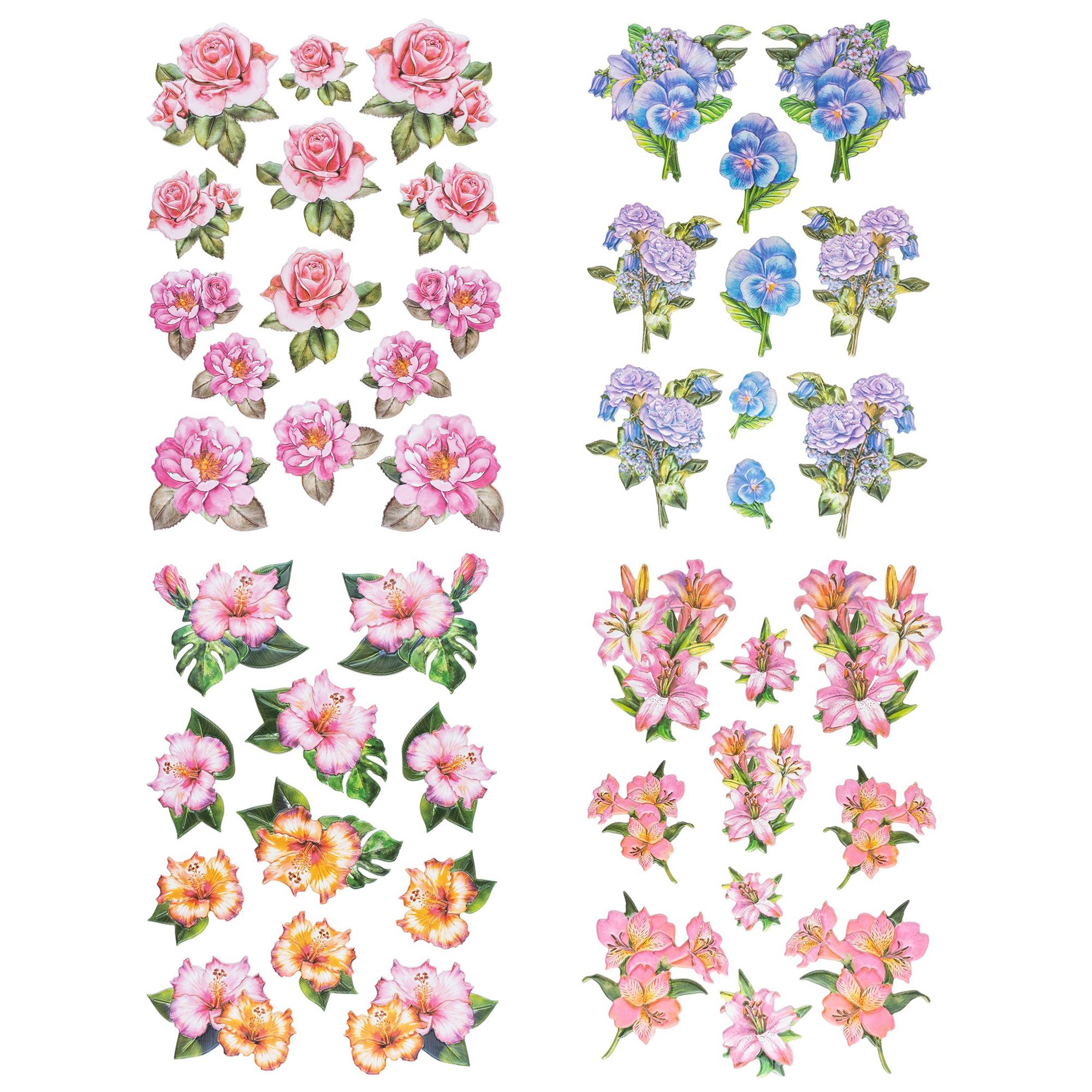 KARIN JITTENMEIER Sticker-Set 3D-Reliefsticker verschiedene Design ...