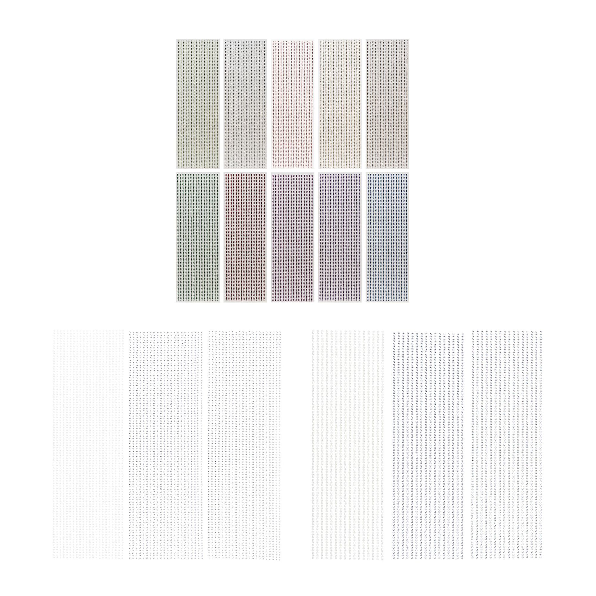 KARIN JITTENMEIER Kreativ-Set Halbperlen- & Strass-Bordüren 16tlg.