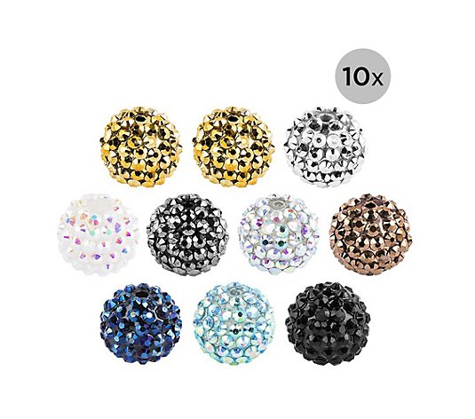 KARIN JITTENMEIER Perlen-Set Kristallperlen verschiedene Farben 100tlg.
