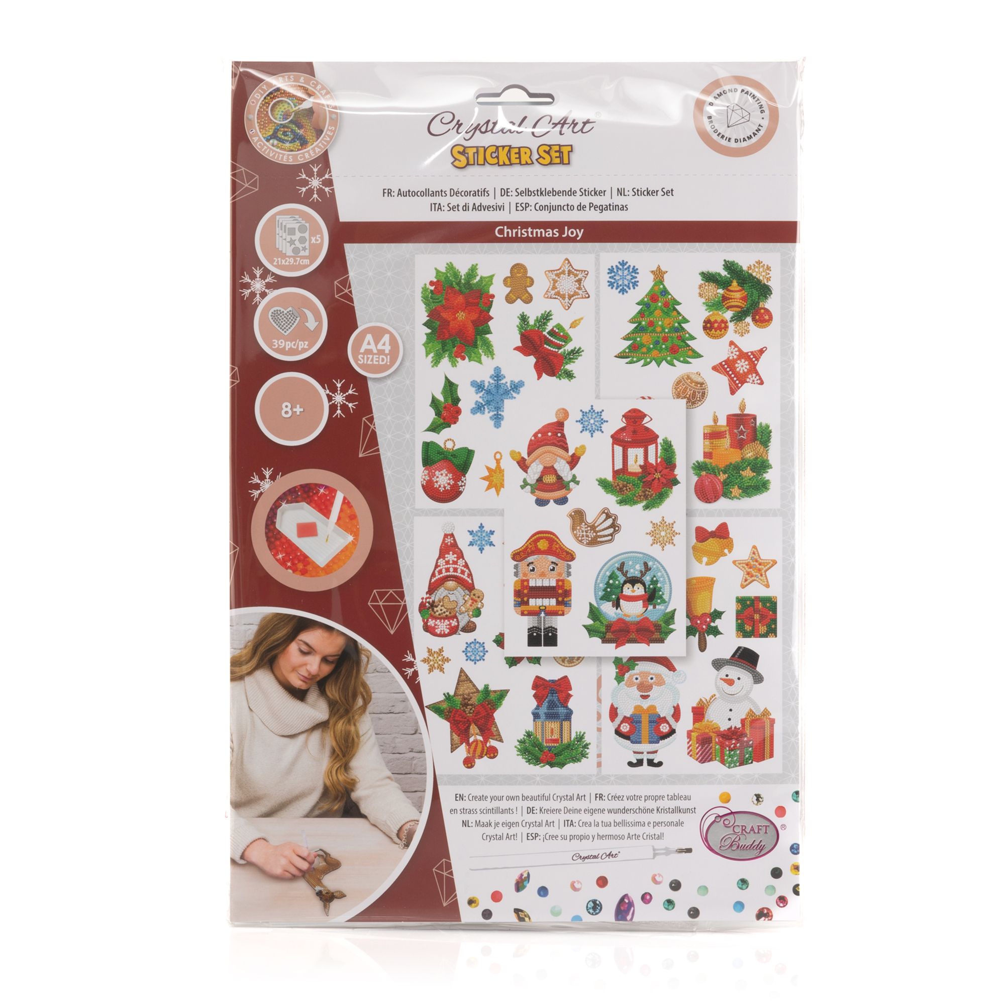 CRAFT BUDDY™ Diamond Painting DIN A4Stickerbogen zum Nachlegen 11tlg