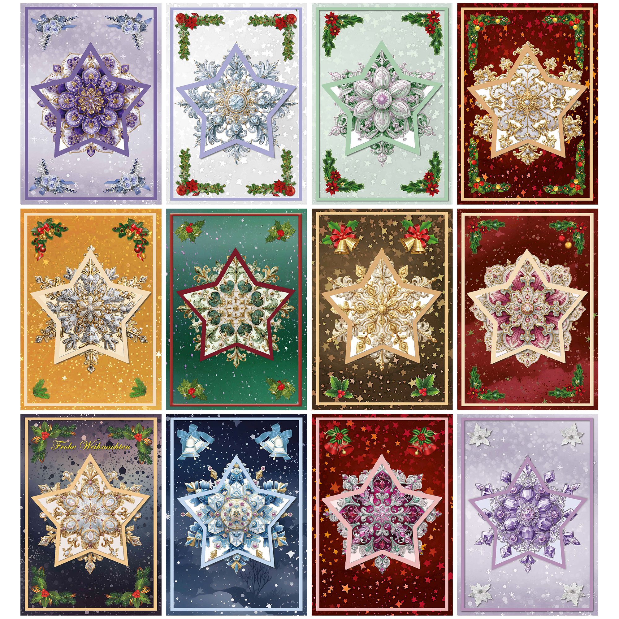 REDDY Grußkarten-Set Fabergé Sternkarten 29tlg.