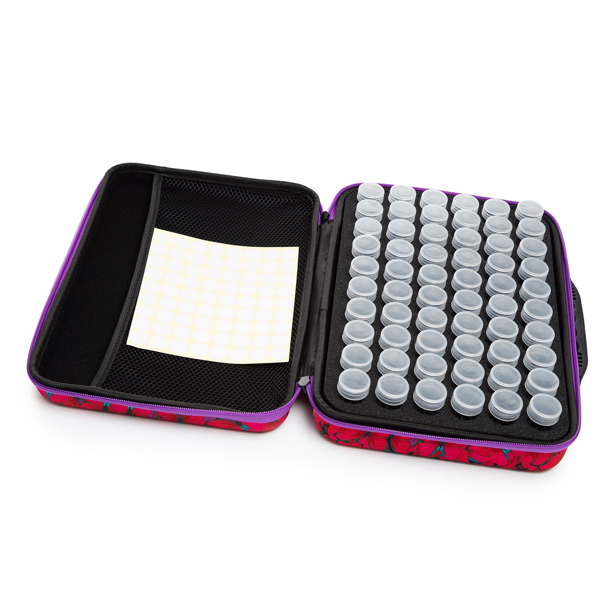 CRAFT BUDDY™ Diamond Painting 60 Acryldosen & Aufbewahrungstasche 62tlg