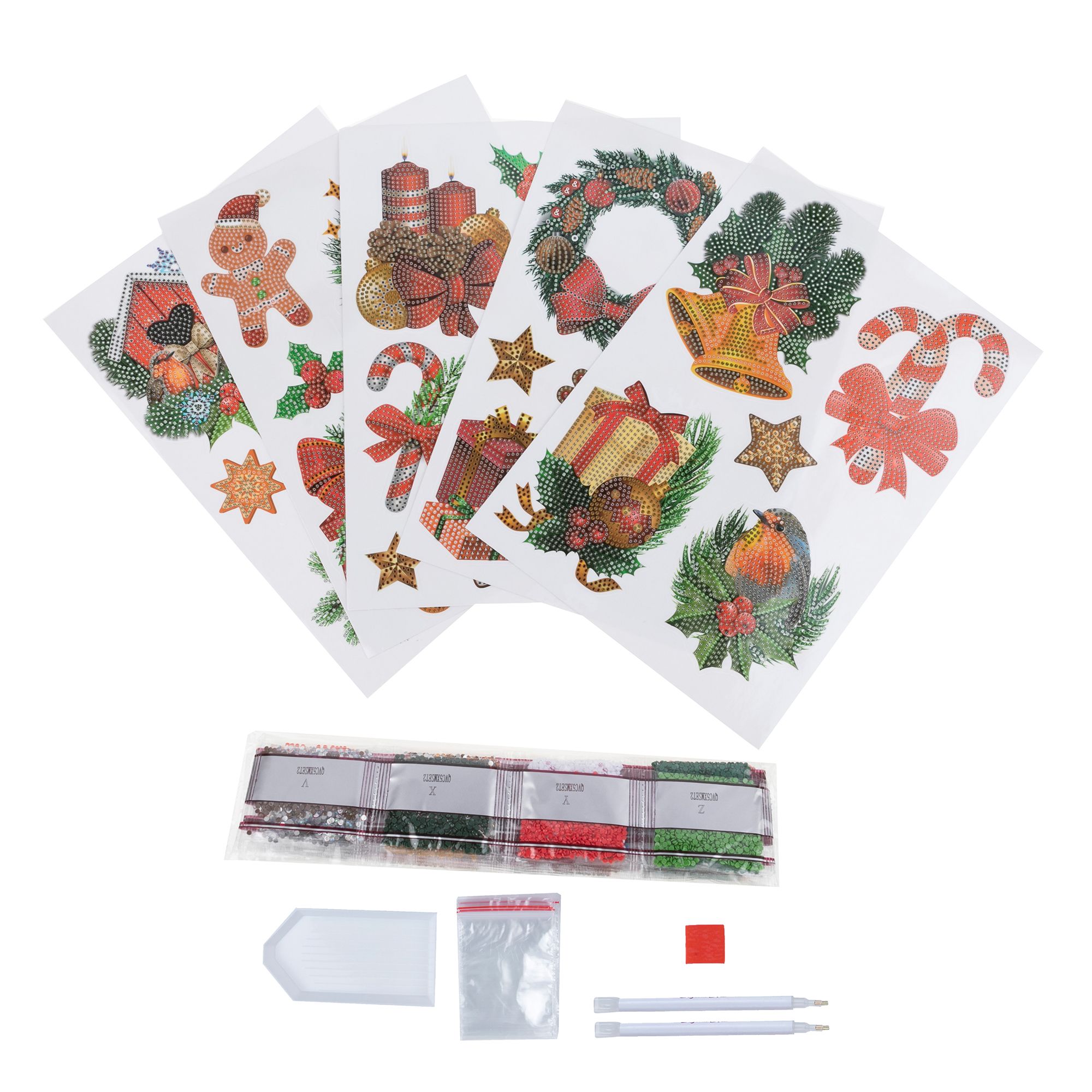 CRAFT BUDDY™ Diamond Painting DIN A4Stickerbogen zum Nachlegen 14tlg