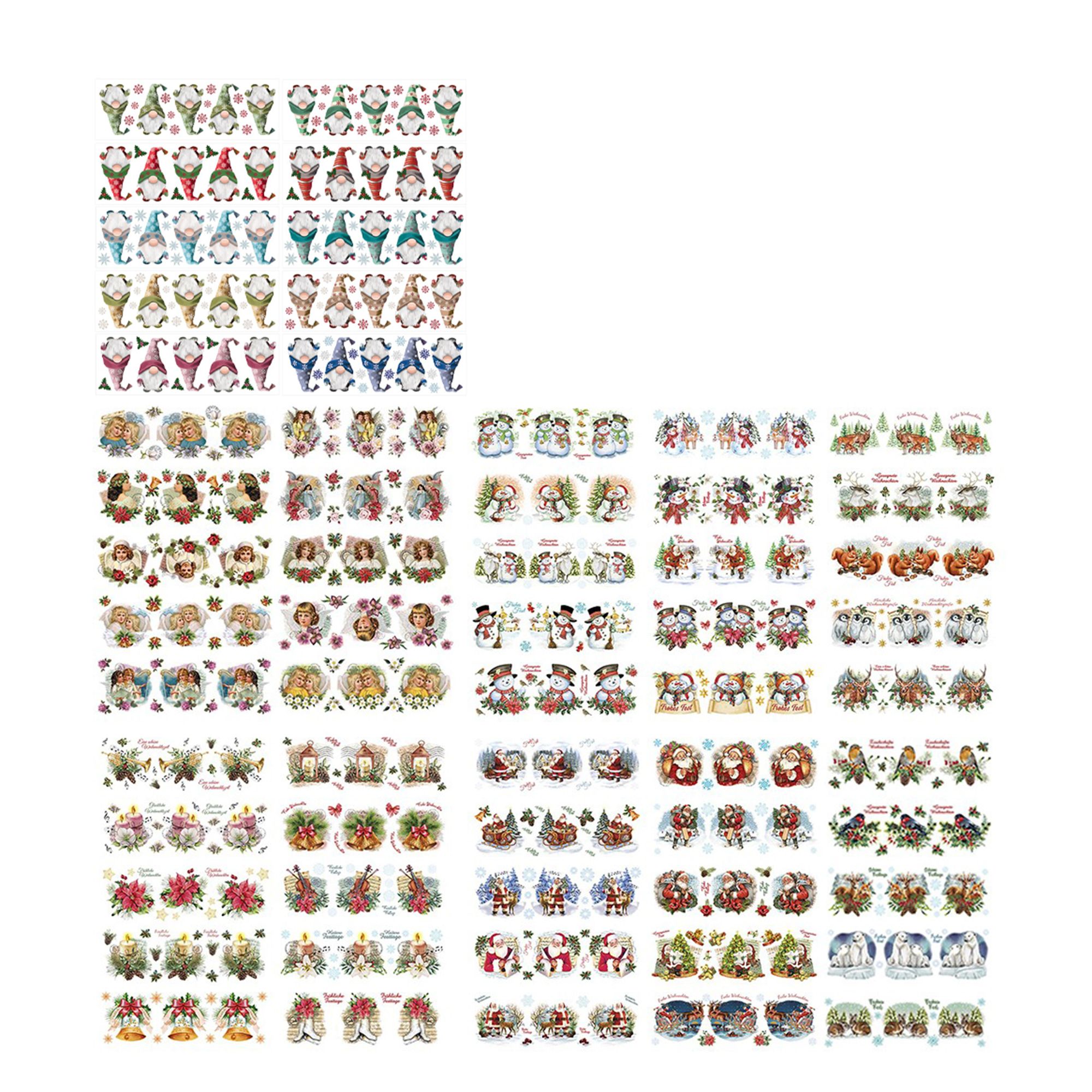 KARIN JITTENMEIER Sticker-Set Transparentsticker verschiedene Motive ca ...
