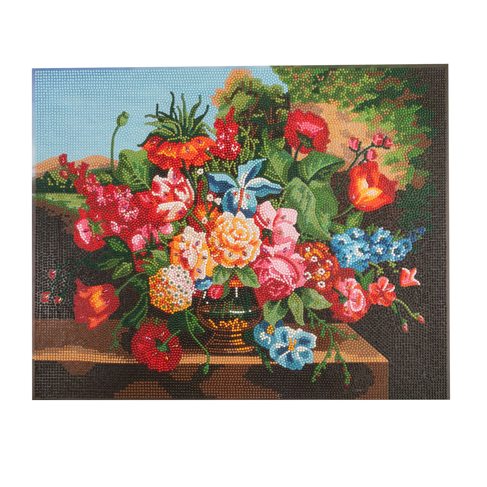 CRAFT BUDDY™ Diamond Painting Bild 40x50cm Blumenbouqet 5tlg.