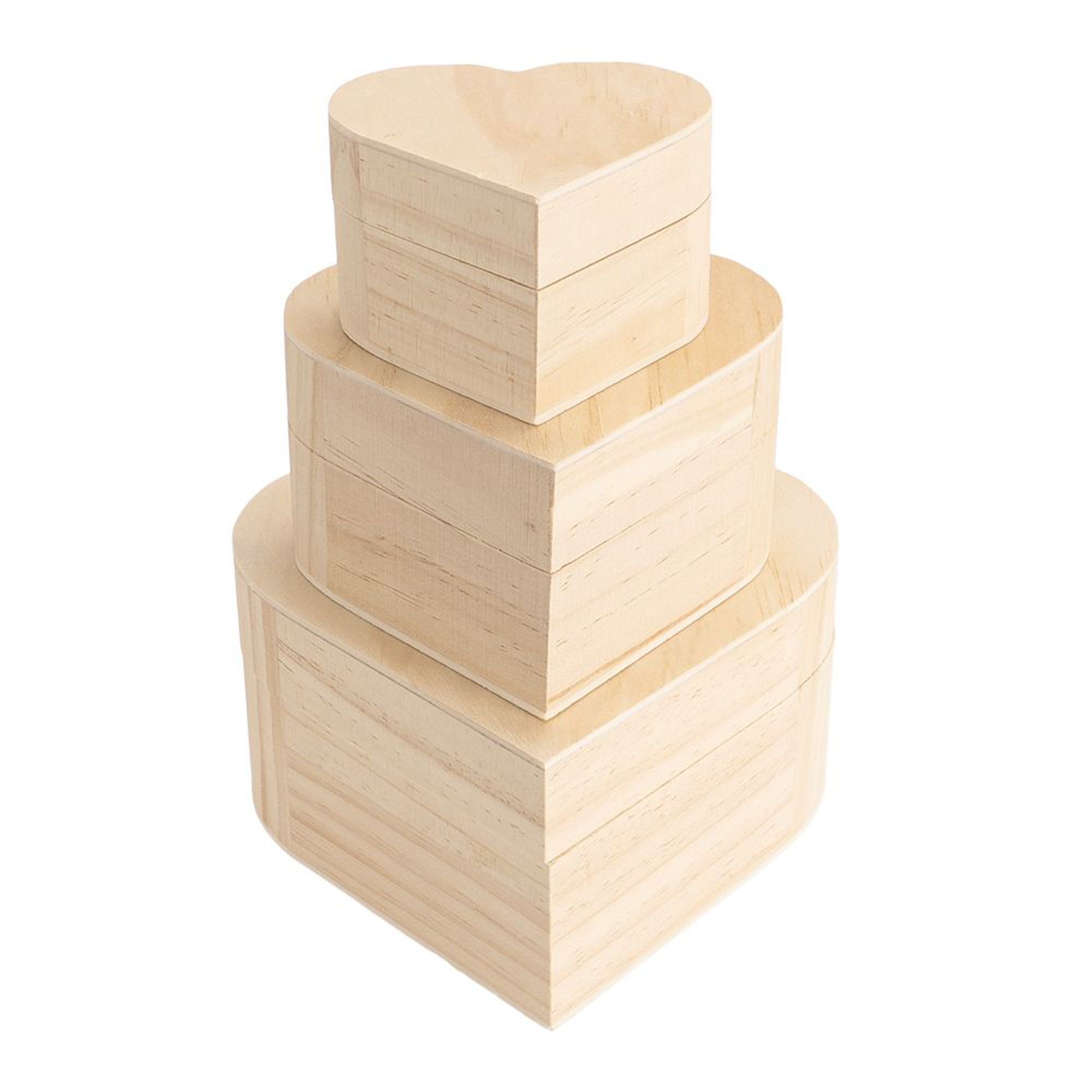 JULIA JITTENMEIER Kreativ-Set Holzboxen in Herzform 6tlg.