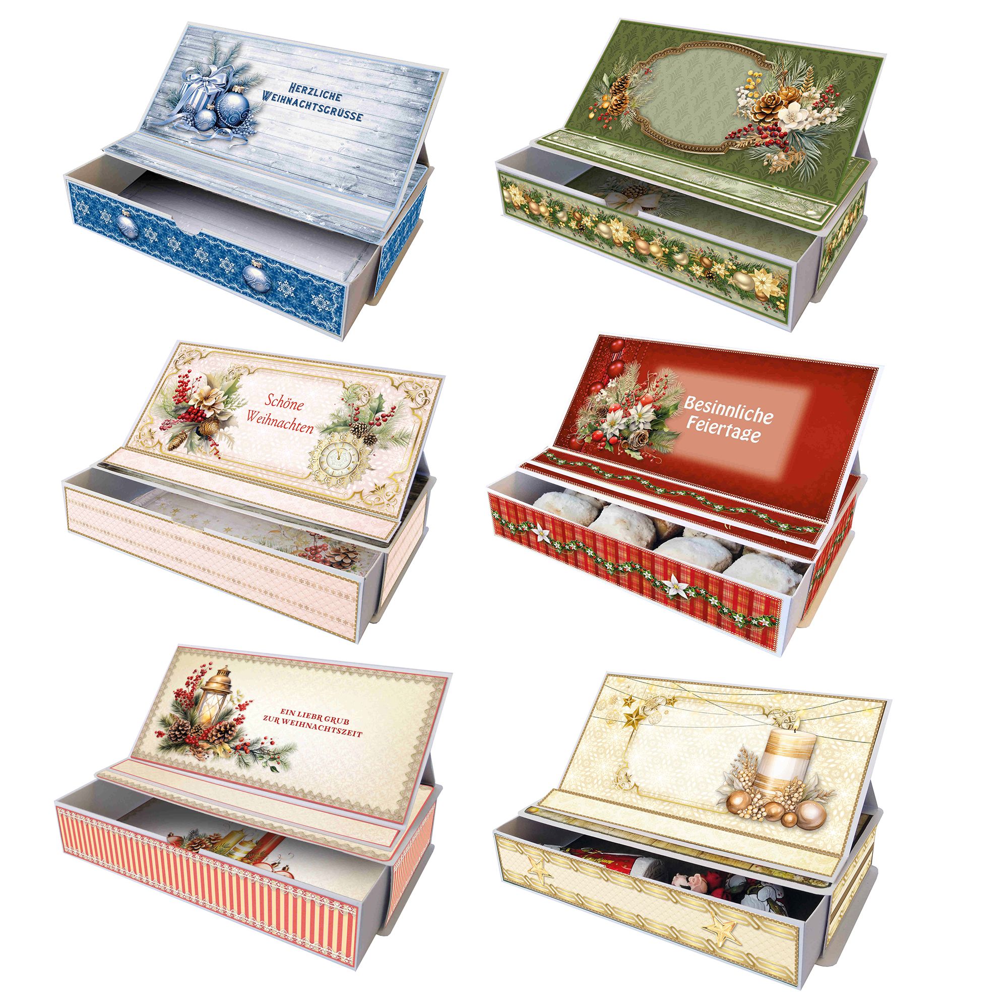 REDDY Grußkarten-Set Geschenkboxen mit Aufstellkarten 22tlg.