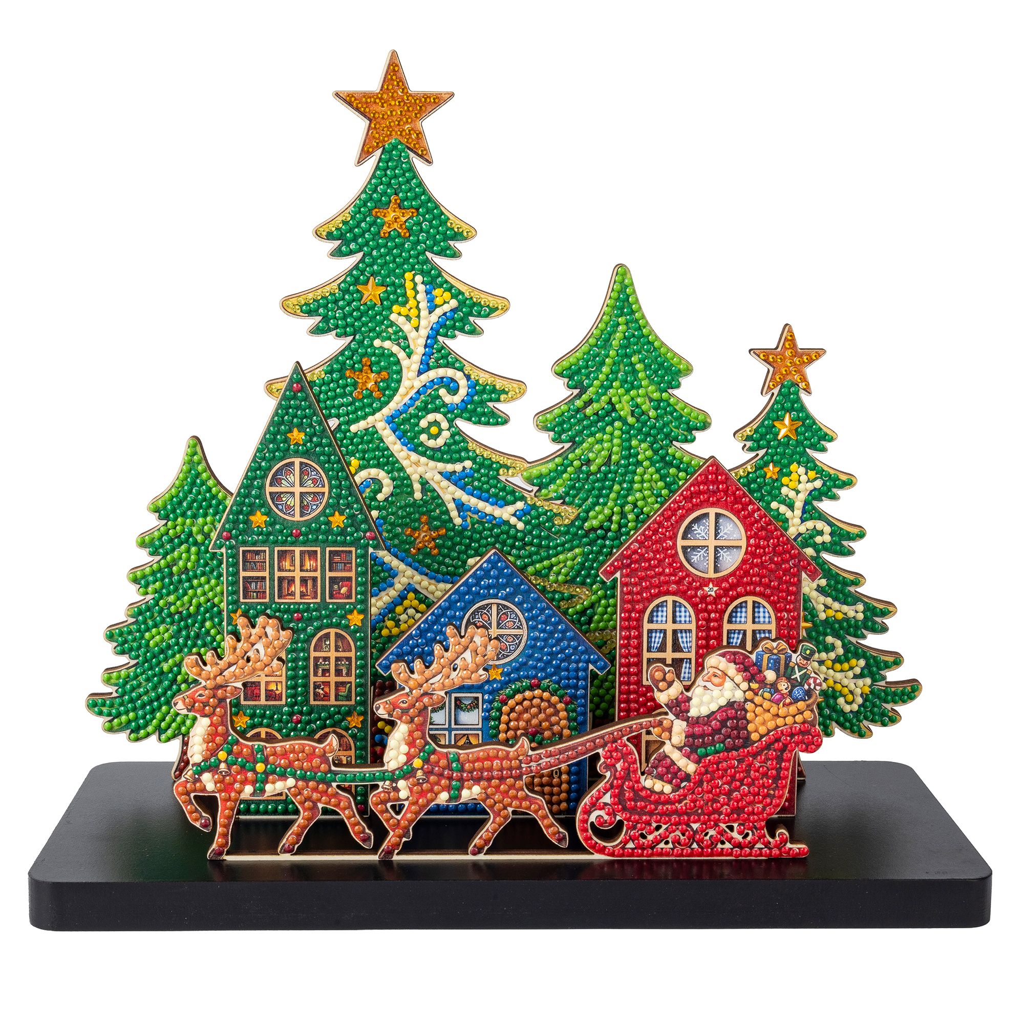 CRAFT BUDDY™ Diamond Painting 3D Weihnachtszene ca. 30x12x36cm 6tlg.