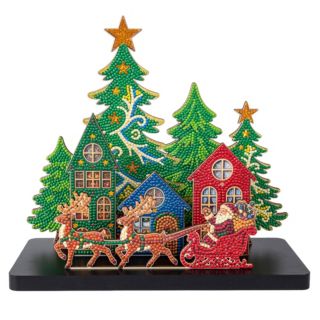 CRAFT BUDDY™ Diamond Painting 3D Weihnachtszene ca. 30x12x36cm 6tlg.
