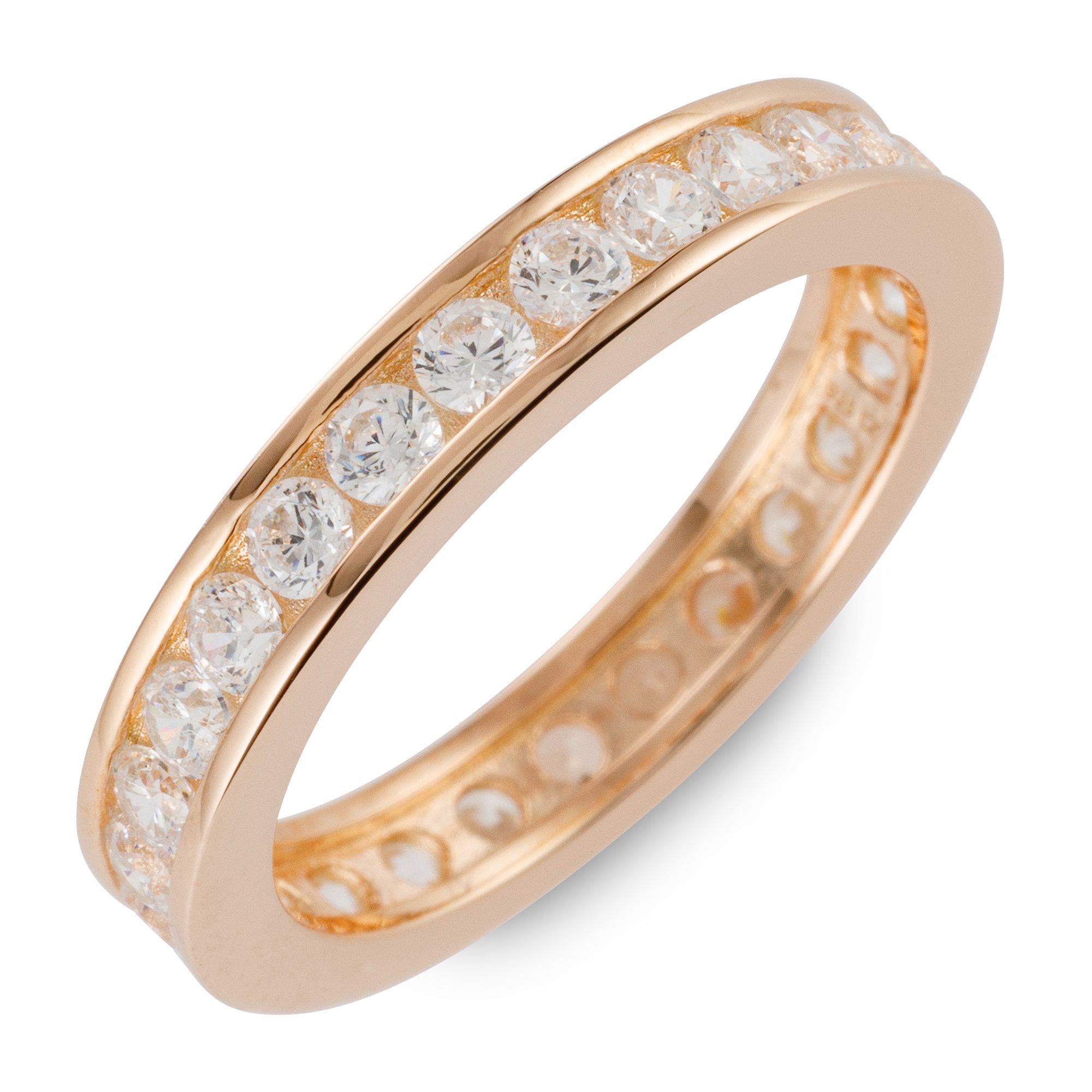 DIAMONIQUE® Eternity Ring mind. = 1,20ct Brillantschliff Silber 925