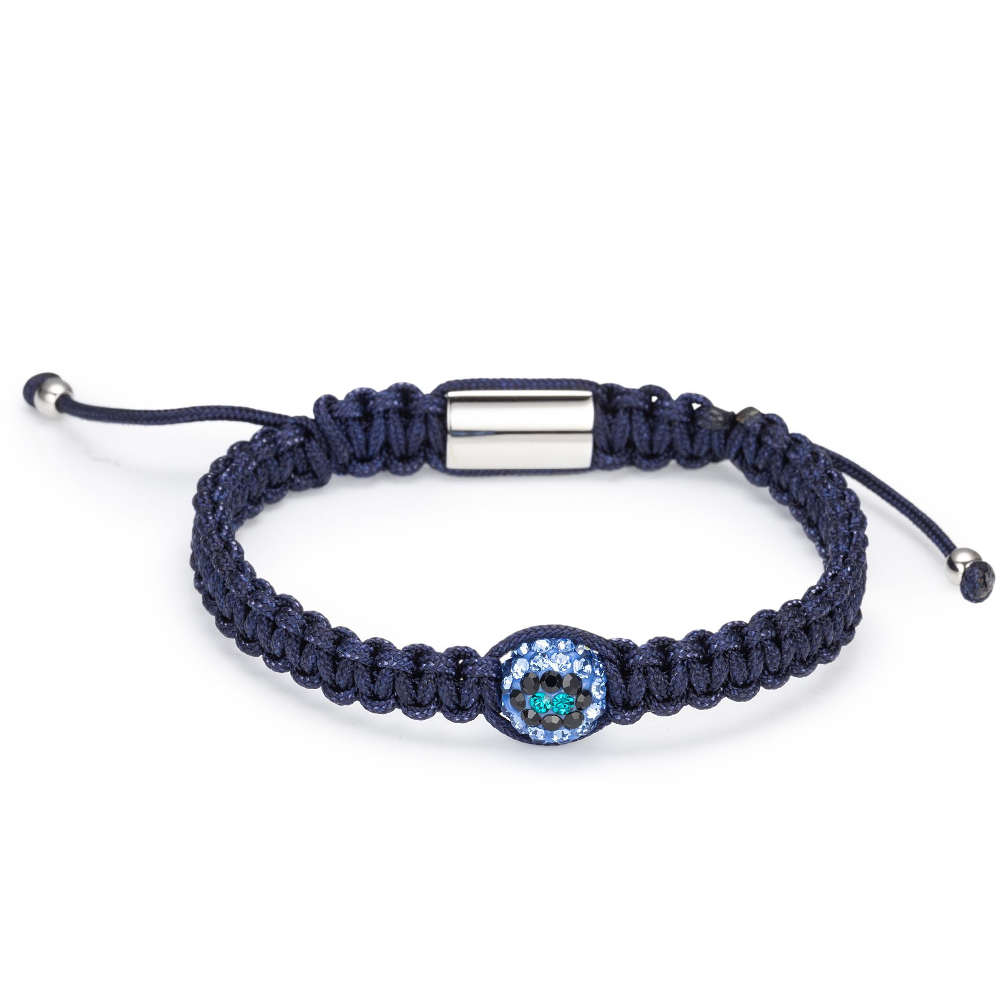 STEFFEN SCHRAUT Makramee Armband Leo-Kugel Zugverschluss Edelstahl