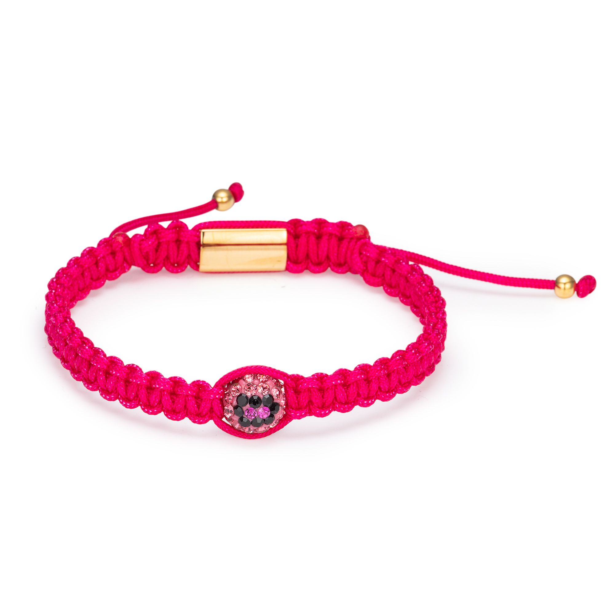 STEFFEN SCHRAUT Makramee Armband Leo-Kugel Zugverschluss Edelstahl