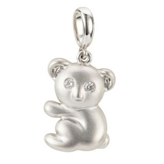 PLATINITY Koala-Anhänger 2 Brillanten zus. ca. 0,02ct Platin 950