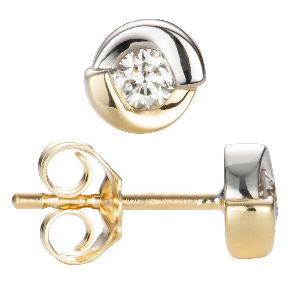 DIAMOUR Ohrstecker 2 Brillanten zus. ca. 0,20ct Gold 585