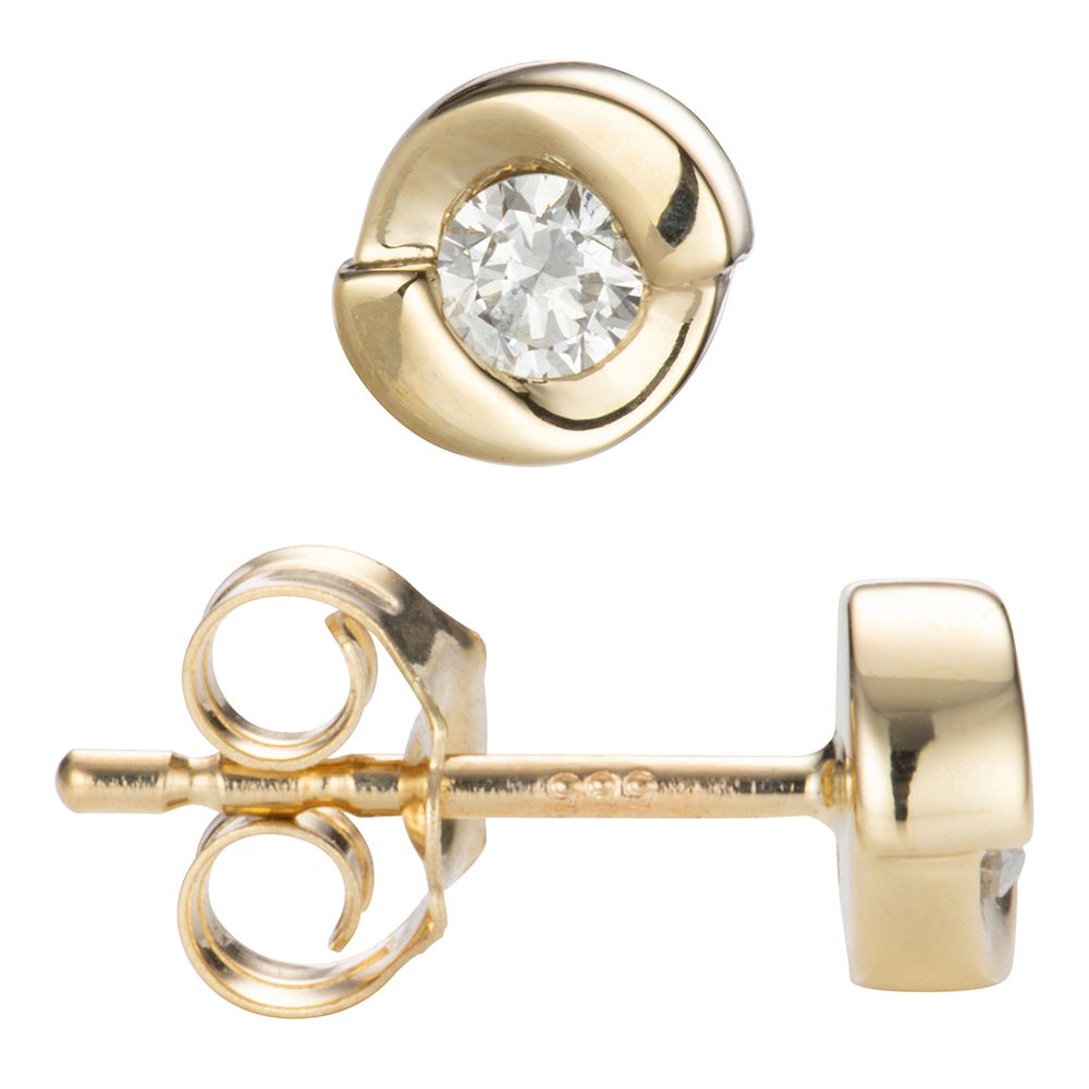 DIAMOUR Ohrstecker 2 Brillanten zus. ca. 0,20ct Gold 585