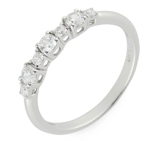 DIAMONIQUE® Ring = 0,42ct Brillantschliff Silber 925