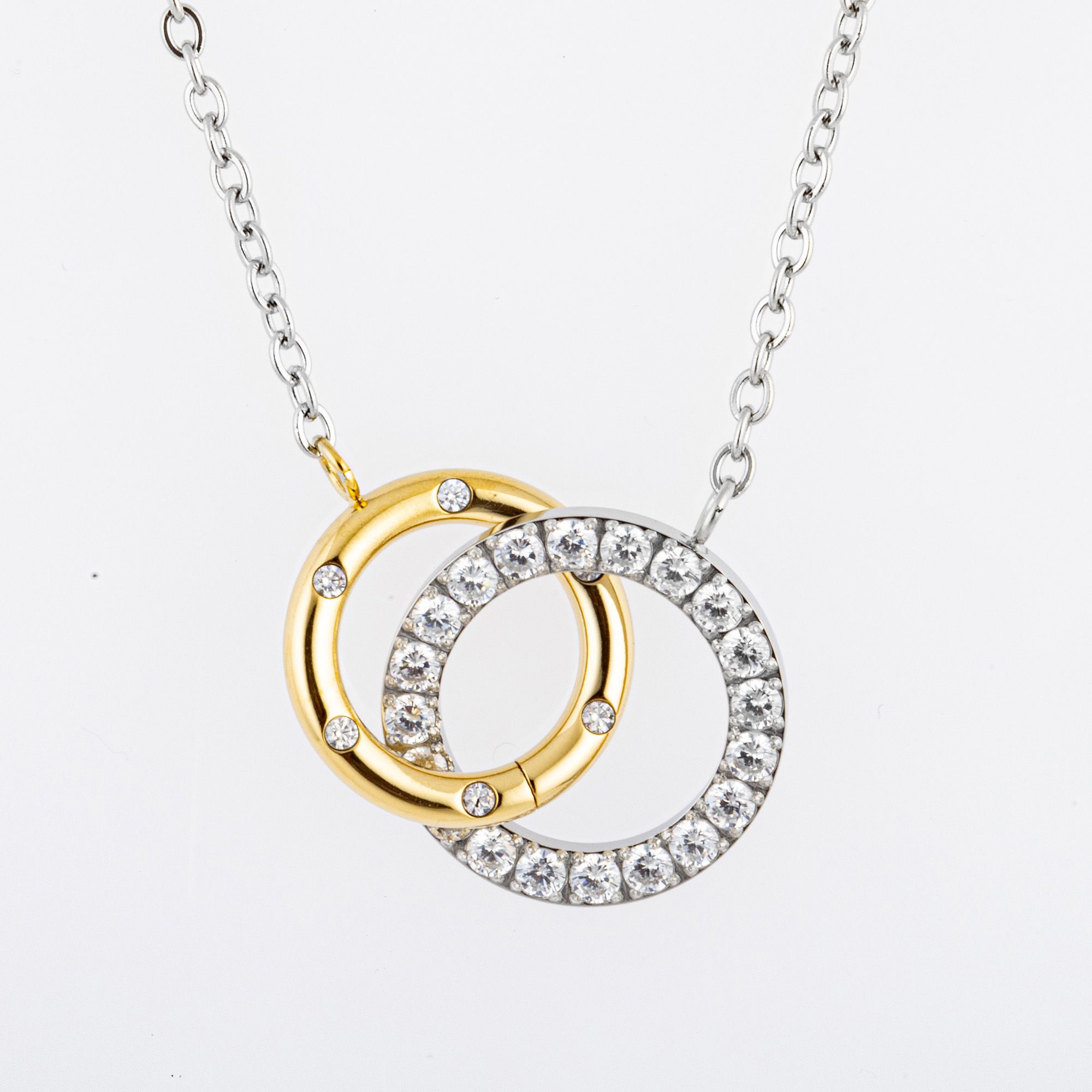 DIAMONIQUE® Collier = 1,20ct Brillantschliff Edelstahl