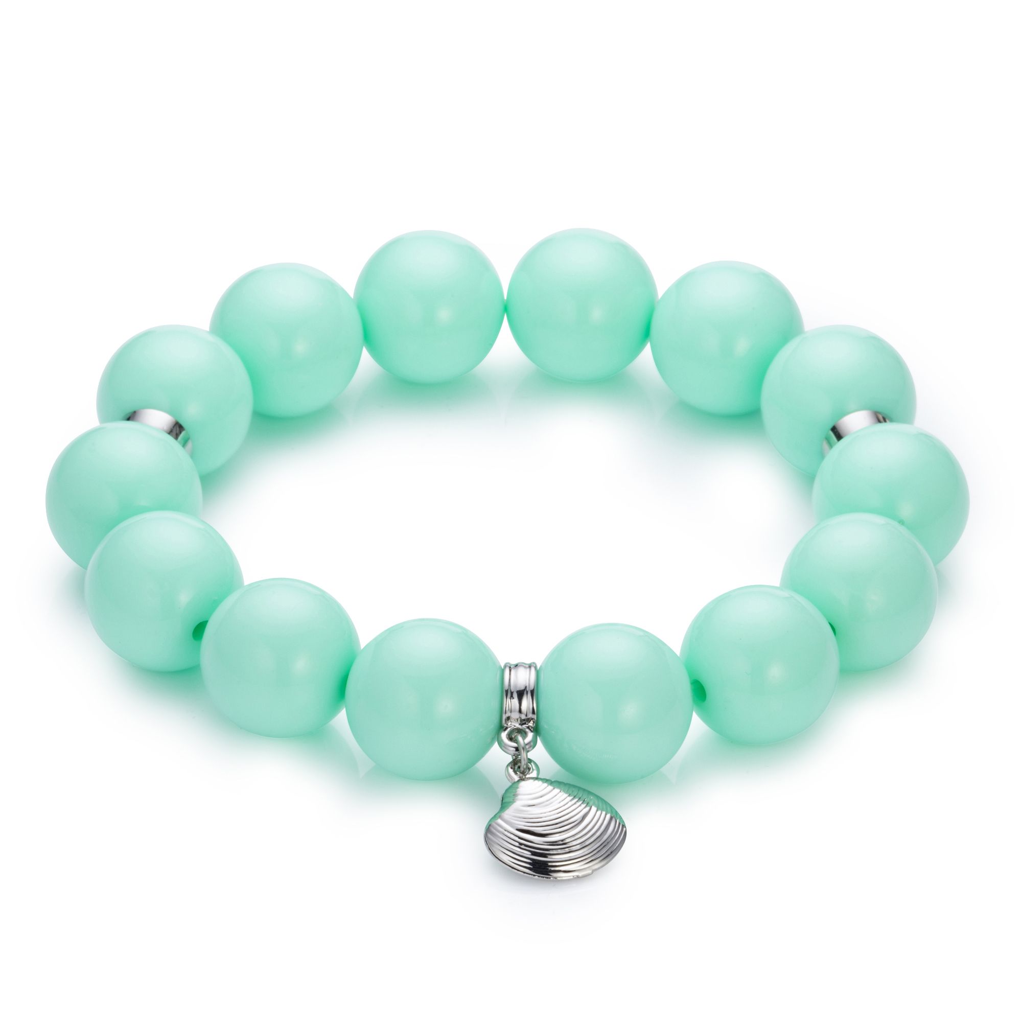 DINE 'N' Dance Armband Muschel Einhänger flexibel Modeschmuck