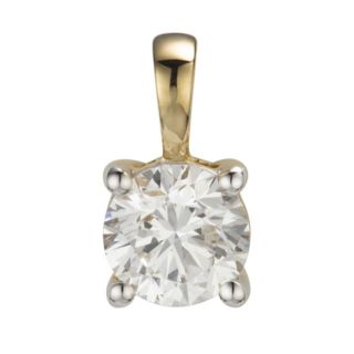 THOMAS & SOHN Lab Grown Brillant min 0,50ct Solitär-Anhänger Gold 585