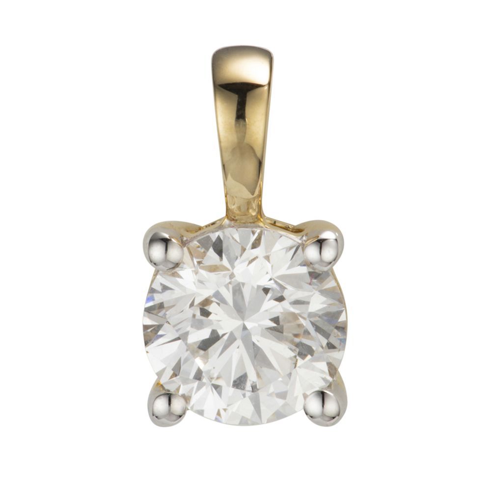 THOMAS & SOHN Lab Grown Brillant min 0,50ct Solitär-Anhänger Gold 585