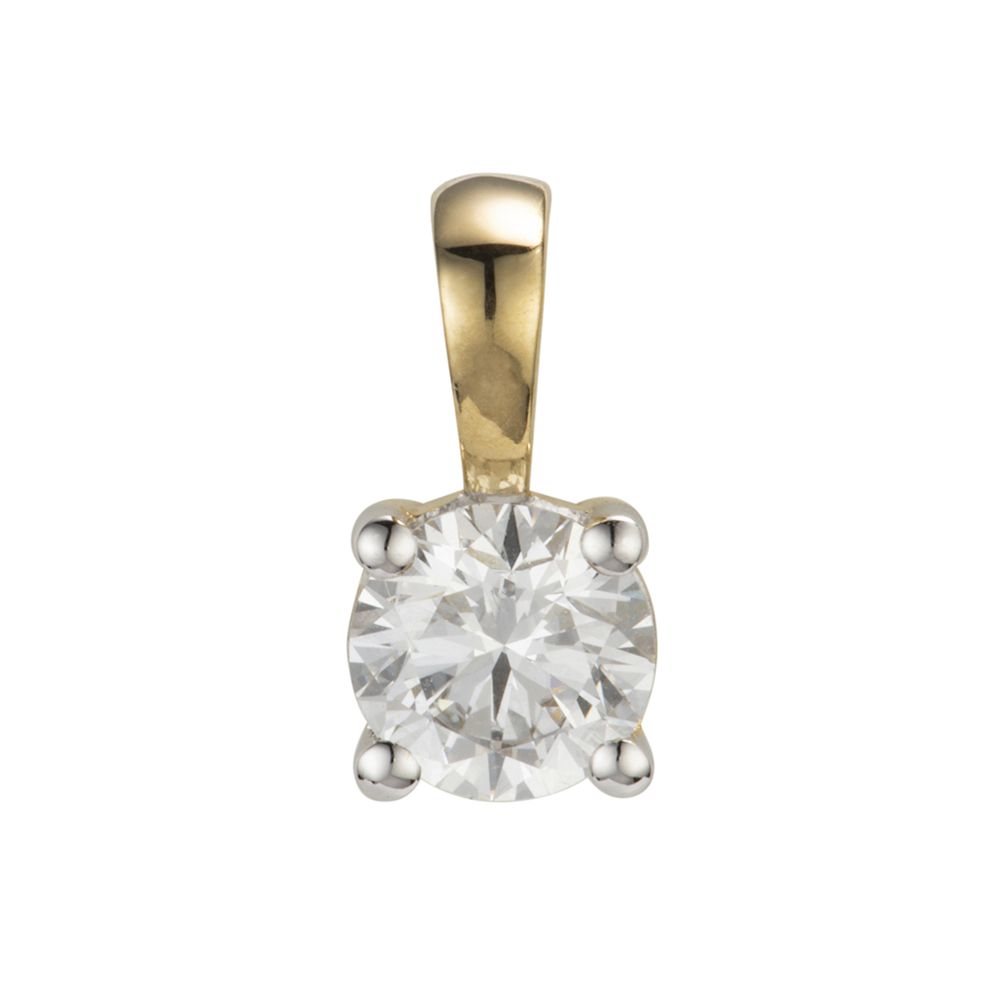 THOMAS & SOHN Lab Grown Brillant min 0,50ct Solitär-Anhänger Gold 585