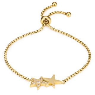 DIAMONIQUE® Friendship-Armband = 0,15ct Brillantschliff Edelstahl