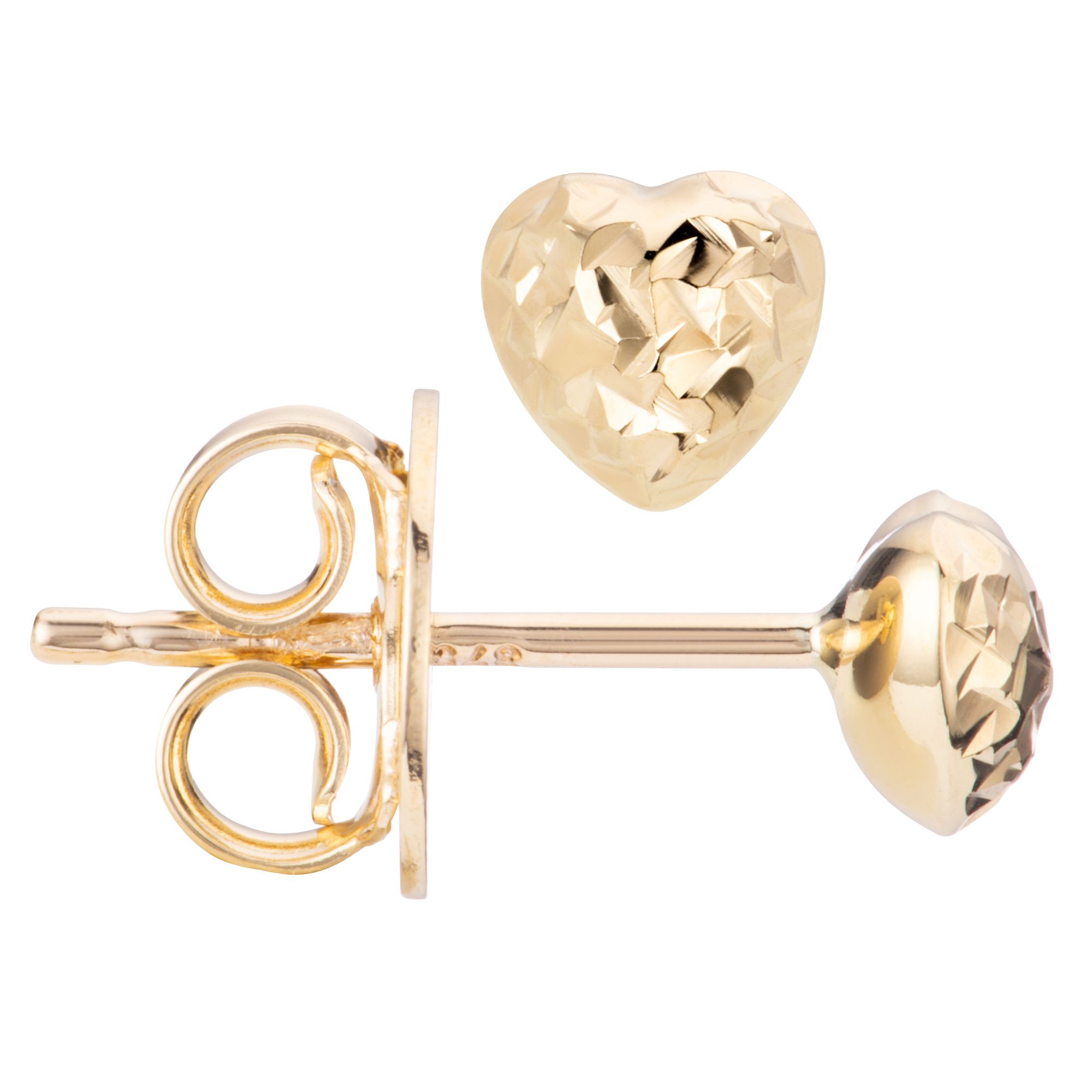 GOLDRAUSCH Herz-Ohrstecker diamantiert mind. 0,7g Gold 375