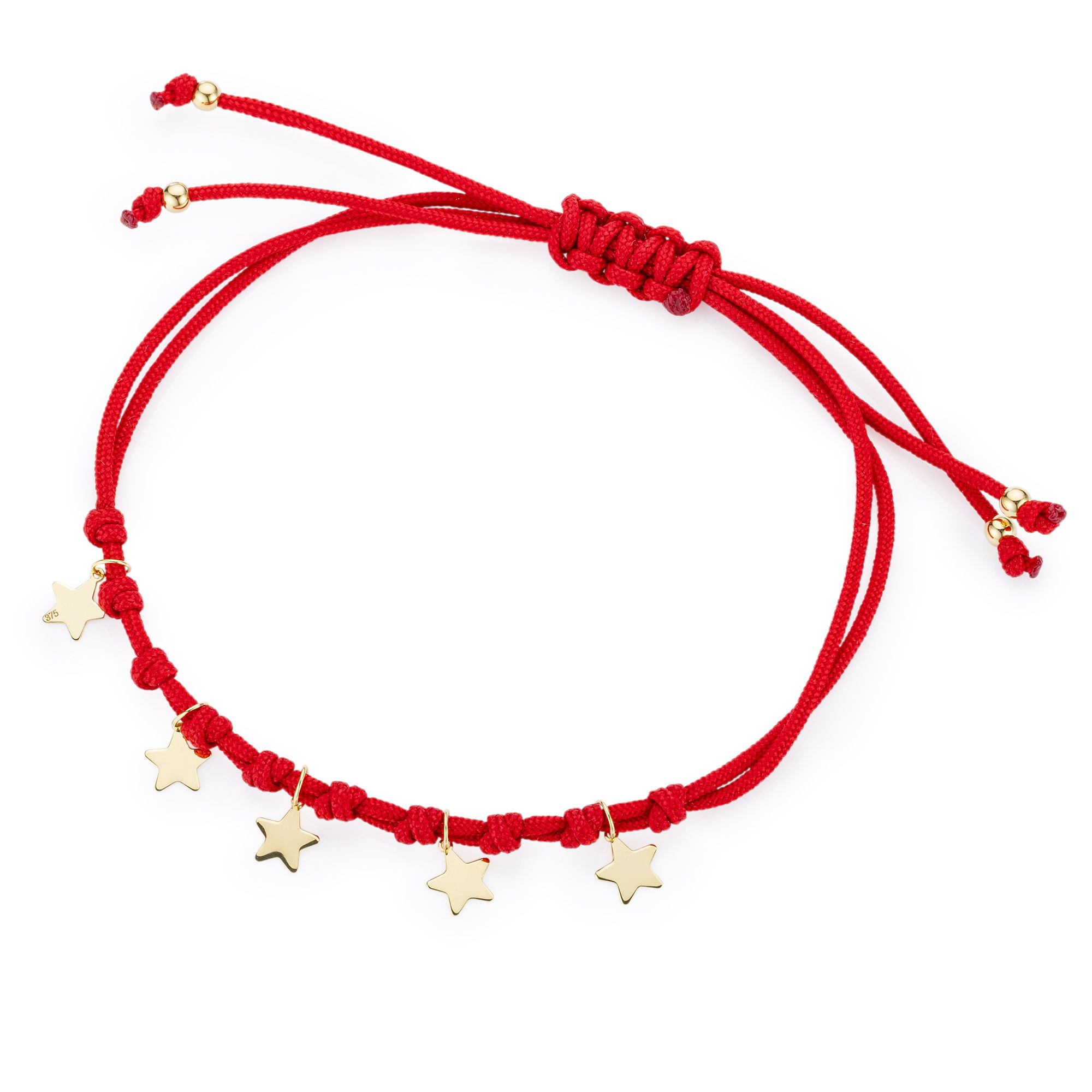 GOLDSCHMUCK FÜR MICH Charm-Armband Sterne Gold 375