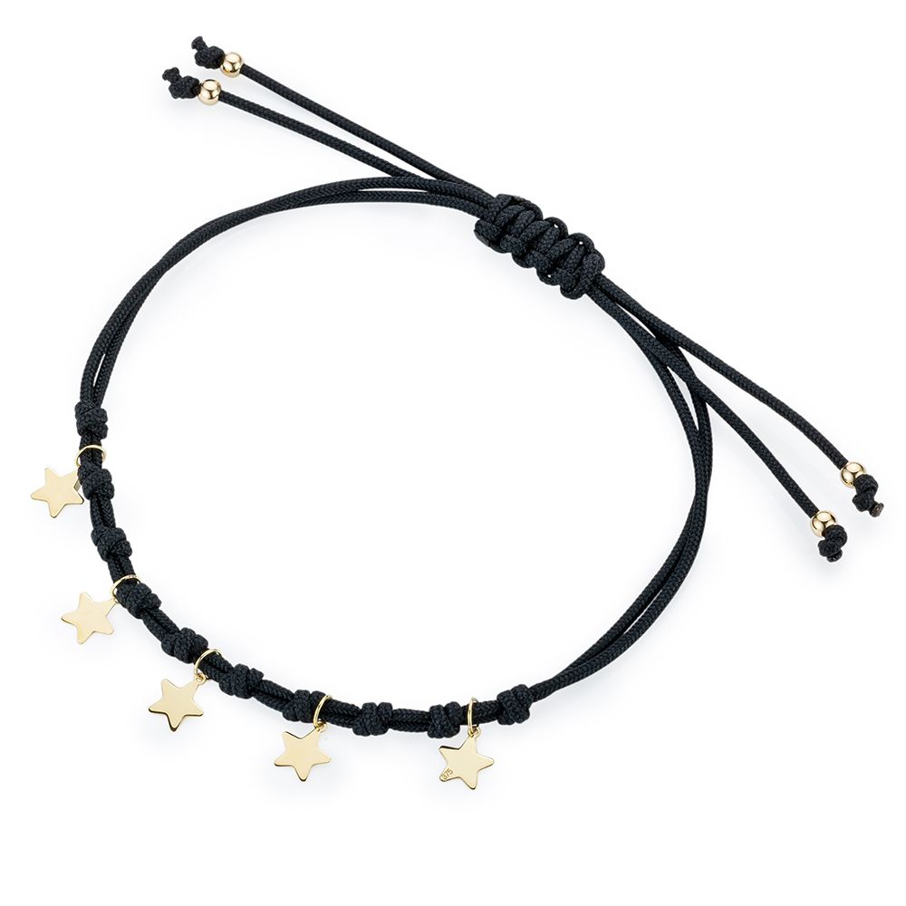 GOLDSCHMUCK FÜR MICH Charm-Armband Sterne Gold 375